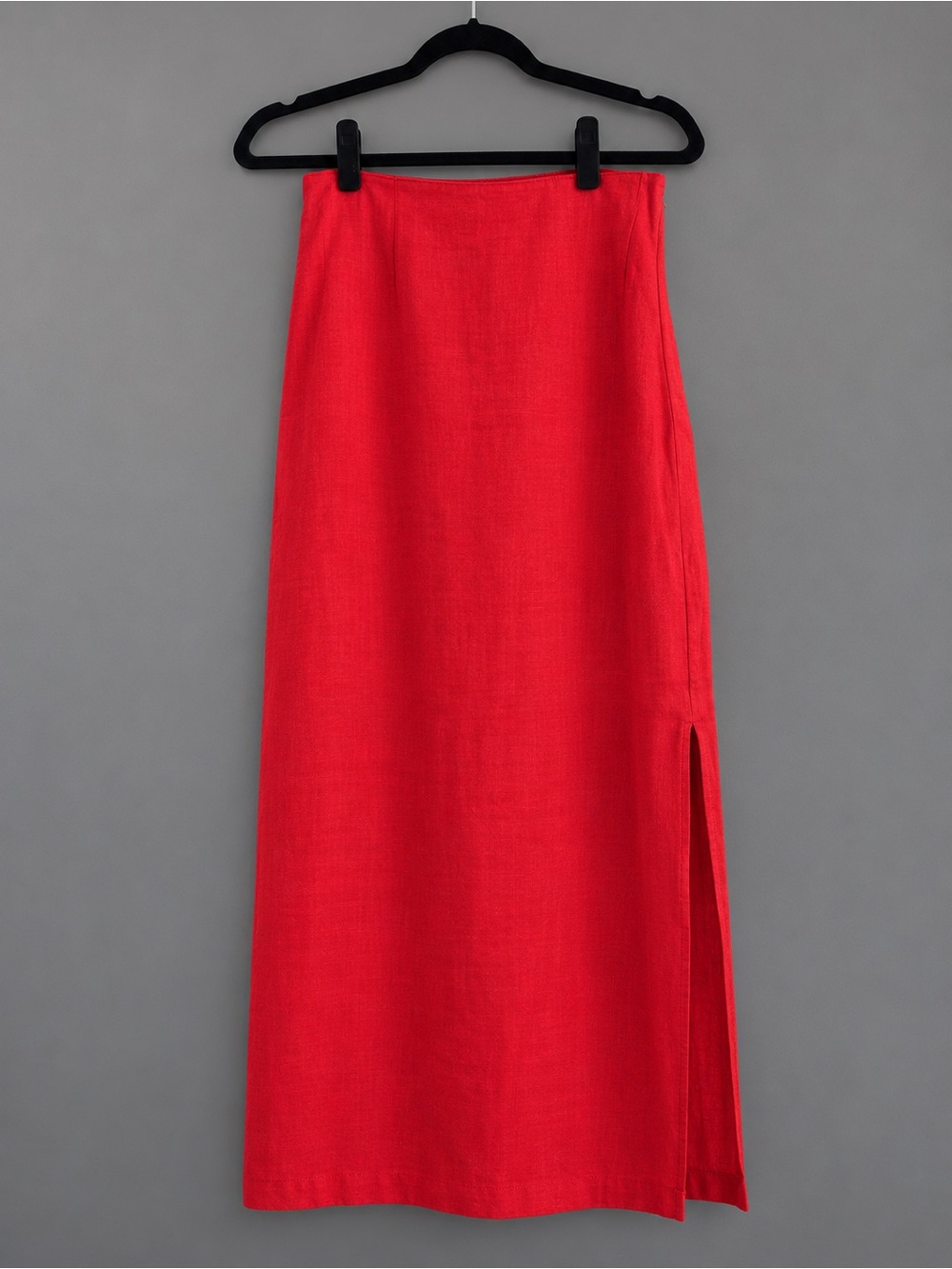 Gap Coral Linen Maxi Skirt with Side Slit